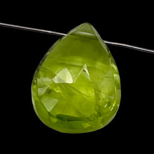 Load image into Gallery viewer, Faceted Peridot Briolette Bead | Green | 10x8x5mm | 3.1 ct |
