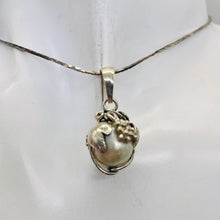 Load image into Gallery viewer, South Sea Pearl Sterling Silver Teardrop Pendant | 1" Long | Silver Gray | 1 |