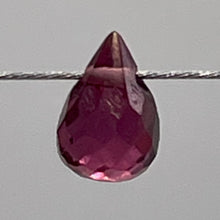 Load image into Gallery viewer, Merlot Zircon Gemstone .45 ct Briolette Bead | 5x3.1mm | Red | 1 Pendant Bead |