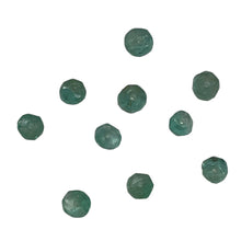 Load image into Gallery viewer, Emerald Faceted Rondelle Beads | 3-2.5 mm | Green | 10 Beads |