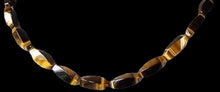 Load image into Gallery viewer, Golden Slender Twist Tigereye 17x6mm Bead Strand 104604