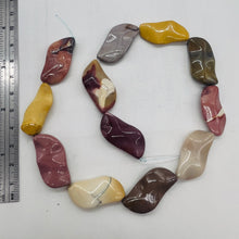 Load image into Gallery viewer, Fab Mookaite Wavy 30x15mm Marquis Bead Strand 106720