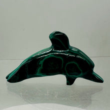 Load image into Gallery viewer, Dolphin 57g Gemstone Carved Malachite Dolphin | 1 Specimen| | 71x39x20mm | Green