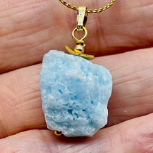 Load image into Gallery viewer, Hemimorphite 14K Gold Filled Natural Pendant | 1" Long | Blue | 1 Pendant |