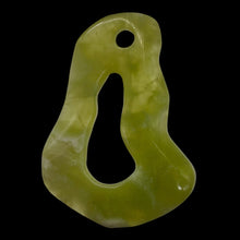 Load image into Gallery viewer, Serpentine New Jade 12g Irregular Loop Pendant Bead | 52x38x5mm | Light Green |