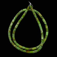 Load image into Gallery viewer, Gaspeite High Grade Tube Bead 16" Strand | 4x6mm | Green Brown | 1 Strand |