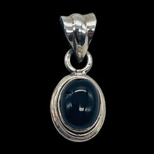 Load image into Gallery viewer, Onyx Sterling Silver Drop Pendant | 3/4" Long | Black | 1 Pendant |