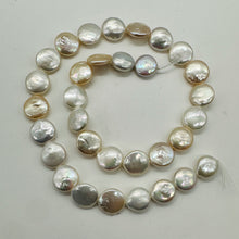 Load image into Gallery viewer, Amazing Natural Multi-Hue FW Coin Pearl Strand 104757D
