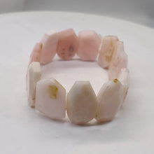 Load image into Gallery viewer, Pink Peruvian Opal Non Stretch 6" Bracelet | 200cts | 25x17x5 - 20x14x5mm |