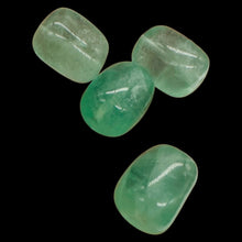 Load image into Gallery viewer, Natural Seafoam Green Fluorite Beads 4pc 19x14mm Blue Purple China
