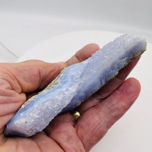 Load image into Gallery viewer, Chalcedony 193g Natural Display Specimen| 3 3/4x3 3/4x 1" | Blue White Gray |