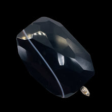 Load image into Gallery viewer, Onyx Flat Faceted Rectangular Pendant Bead | 50x48x14mm | Black White | 1 Bead |