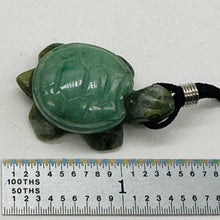Load image into Gallery viewer, Aventurine Stone Turtle Pendant Necklace | 3/4' Long | Green| 1 Necklace |