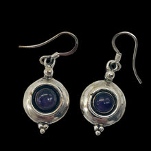 Load image into Gallery viewer, Amethyst Sterling Silver Drop/Dangle Earrings | 1" Long | Purple | 1 Pair |