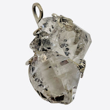 Load image into Gallery viewer, Twin Herkimer Diamond Faceted Infinity Pendant | 1 3/4" Long| Clear | 1 Pendant|