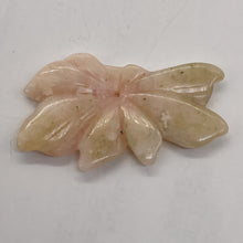 Load image into Gallery viewer, Pink Peruvian Opal Carved 27cts Flower Pendant Bead | 26x49x4mm | Pink White |