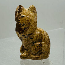 Load image into Gallery viewer, Hand Carved Stone Abyssinian Sitting Cat Collectible | 41x25x17mm | Red, Orange