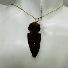 Load image into Gallery viewer, Sandstone Carved Arrowhead Pendant | 1 3/4" Long | Red | 1 Pendant |