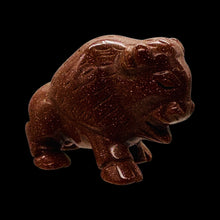 Load image into Gallery viewer, Goldstone Carved Buffalo Statue | 1 Figurine |