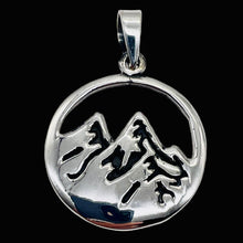 Load image into Gallery viewer, Mountain Peaks Sterling Silver Charm | 1 1/4" Long | Silver | 1 Pendant |