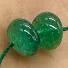 Load image into Gallery viewer, Emerald AAA Gemstone Rondelle Beads | 4x3mm | Green | 2 Beads |