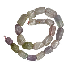 Load image into Gallery viewer, Kunzite 97G Flat Nugget Bead Strand | 23x12x10 to 13x10x9mm| Pink, Green, Clear|