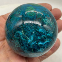 Load image into Gallery viewer, Chrysocolla Malachite Sphere 396g (14oz) | 66mm (2.6") | Green Blue| 1 Specimen|