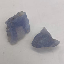 Load image into Gallery viewer, Blue Chalcedony 16g Druzy Nugget Beads| 27x25x13 to 27x25x13mm | Blue | 2 Beads|