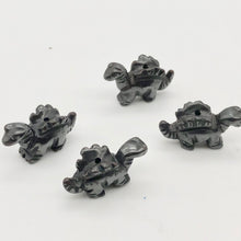 Load image into Gallery viewer, 2 Hematite Dinosaur Stegosaurus Beads | 21x11x8mm | Graphite