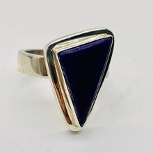 Load image into Gallery viewer, Gemstone Triangle Sugilite Sterling Silver Ring | Size7.5 | Purple | 1 Ring |