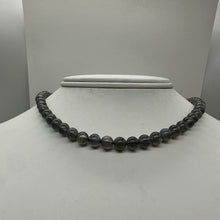 Load image into Gallery viewer, Labradorite AAA Round Bead Strand | 6mm | Gray, Red, Blue Flash | 59/60 Beads |