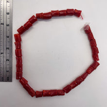 Load image into Gallery viewer, Natural AAA Red Coral Branch Bead Strand | 6x4mm | 32 Beads |
