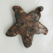 Load image into Gallery viewer, Hand Carved Mica Quartz Starfish Pendant Bead | 67x65x10mm | Brown, Pink |