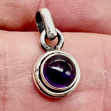 Load image into Gallery viewer, Amethyst Sterling Silver Drop Pendant | 1/2" Long | Purple | 1 Pendant |