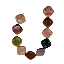 Load image into Gallery viewer, Imperial Jasper 20x18x6mm Square Coin Bead 8 inch Strand 10259HS