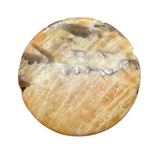 Load image into Gallery viewer, Big Cat Natural Untreated Feldspar 35mm Coin Pendant Bead | 35x5.5mm | 1 Bead |