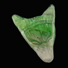 Load image into Gallery viewer, Fluorite Carving Wolf Head Pendant Bead | 40x30x10mm | Green | 1 Bead |