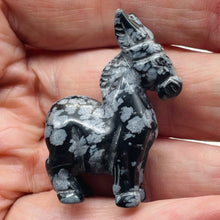 Load image into Gallery viewer, Hand-Carved Standing Donkey Burro | 1 Figurine | | 42x21x19mm | Black White