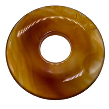 Load image into Gallery viewer, Carnelian Pi Circle Pendant Bead | 70mm | Orange | 2 3/4" Diameter | 1 Bead |