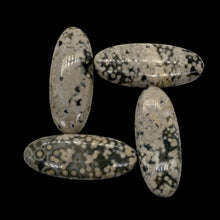 Load image into Gallery viewer, Ocean Jasper Speckled White Black Pendant Beads | 45x18x8mm | White Black | 4 |