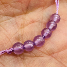 Load image into Gallery viewer, Chalcedony AAA Rare Bead Parcel | 4mm | Purple | 6 Beads |