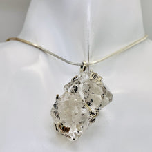 Load image into Gallery viewer, Twin Herkimer Diamond Faceted Infinity Pendant | 1 3/4" Long| Clear | 1 Pendant|