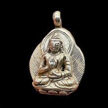 Load image into Gallery viewer, Sitting Sterling Silver Buddha Pendant | 1 1/4" Long | Silver | 1 Charm |