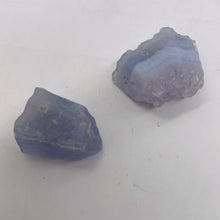 Load image into Gallery viewer, Blue Chalcedony 14g Druzy Nugget Beads | 22x16x11 to 21x19x13mm | Blue| 2 Beads|