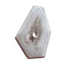 Load image into Gallery viewer, Chalcedony Druzy 30ct Designer Cut Pendant Bead| 29x17x10| Blue|1 Pendant Bead |