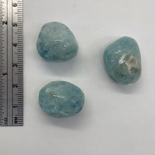 Load image into Gallery viewer, Aquamarine Smooth Nugget Bead Parcel | 22x18x15 - 21x18x16mm | Blue | 3 Beads |