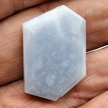 Load image into Gallery viewer, Chalcedony Druzy 456ct Designer Cut Pendant Bead | 30x21x8mm | Blue | 1 Bead |