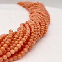 Load image into Gallery viewer, AAA+ Natural Deep Salmon Coral 2mm-3mm Bead 9 inch Strand 2615HS