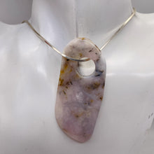 Load image into Gallery viewer, Peruvian Opal 15g Abstract Cut | 56x29x6mm | White. Gray, Pink | 1 Pendant Bead|