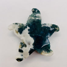 Load image into Gallery viewer, Tree Agate Carved Starfish Pendant Bead | 60x57x12mm | Green White | 1 Bead |